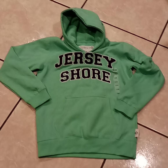 Other - Jersey Shore Hoodie Gray Whale Outfitters Mint Green Girls Size 14/16